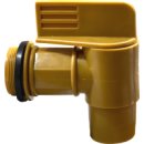 Brown PVC faucet 3/4" BSP male