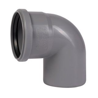 PVC elbow 110mm Grey 87° Manchet x Spie