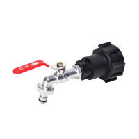 IBC Adapter 2" NPS + MT 3/4" Brass Ball vandhane med hurtigkobling (Polypropylen)