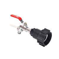 IBC Adapter 2" NPS + MT 3/4" Brass Ball vandhane med hurtigkobling (Polypropylen)